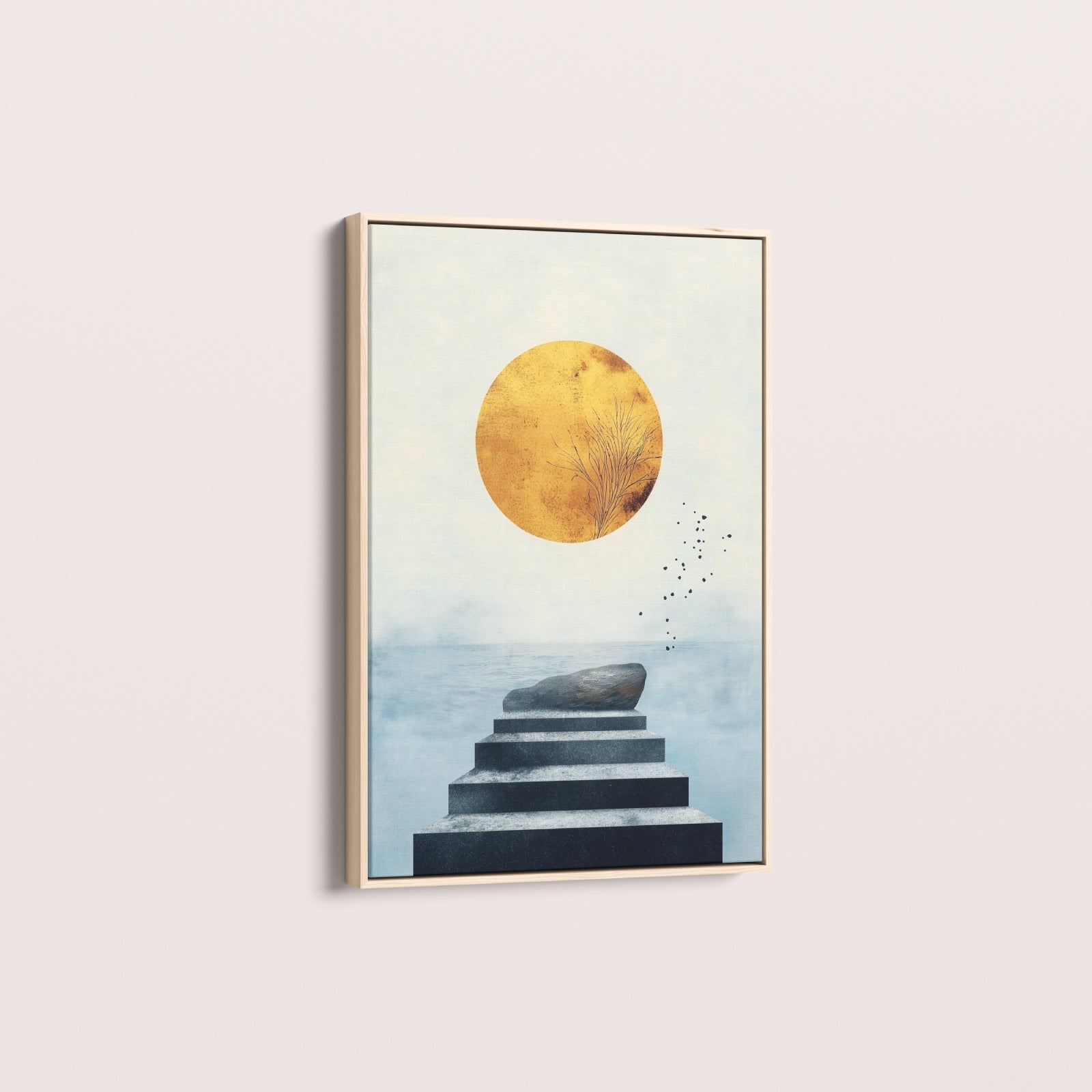 Canvas Yellow Sun
