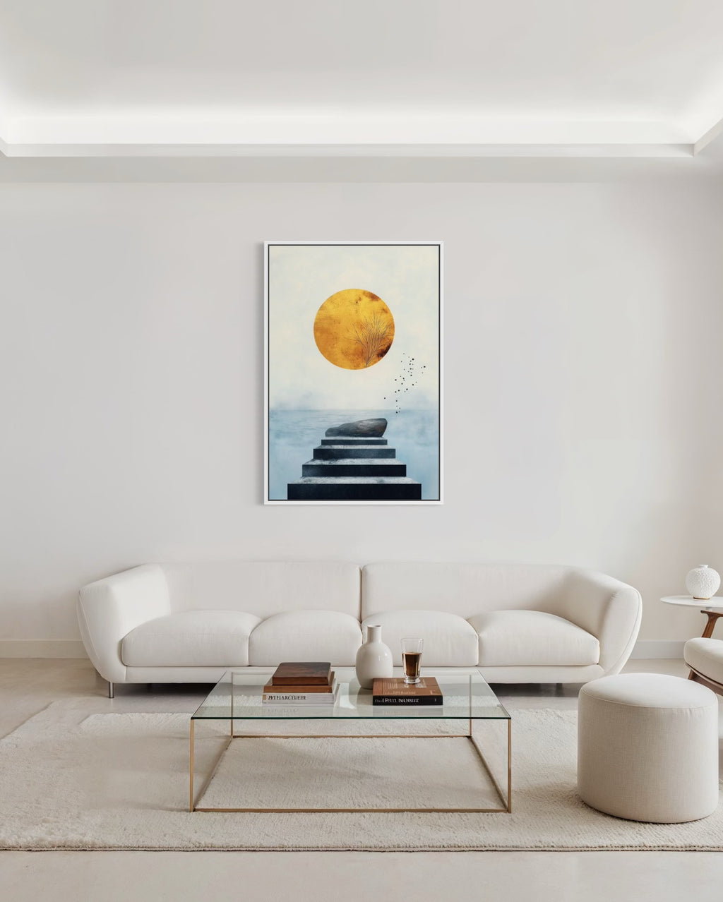 Canvas Yellow Sun