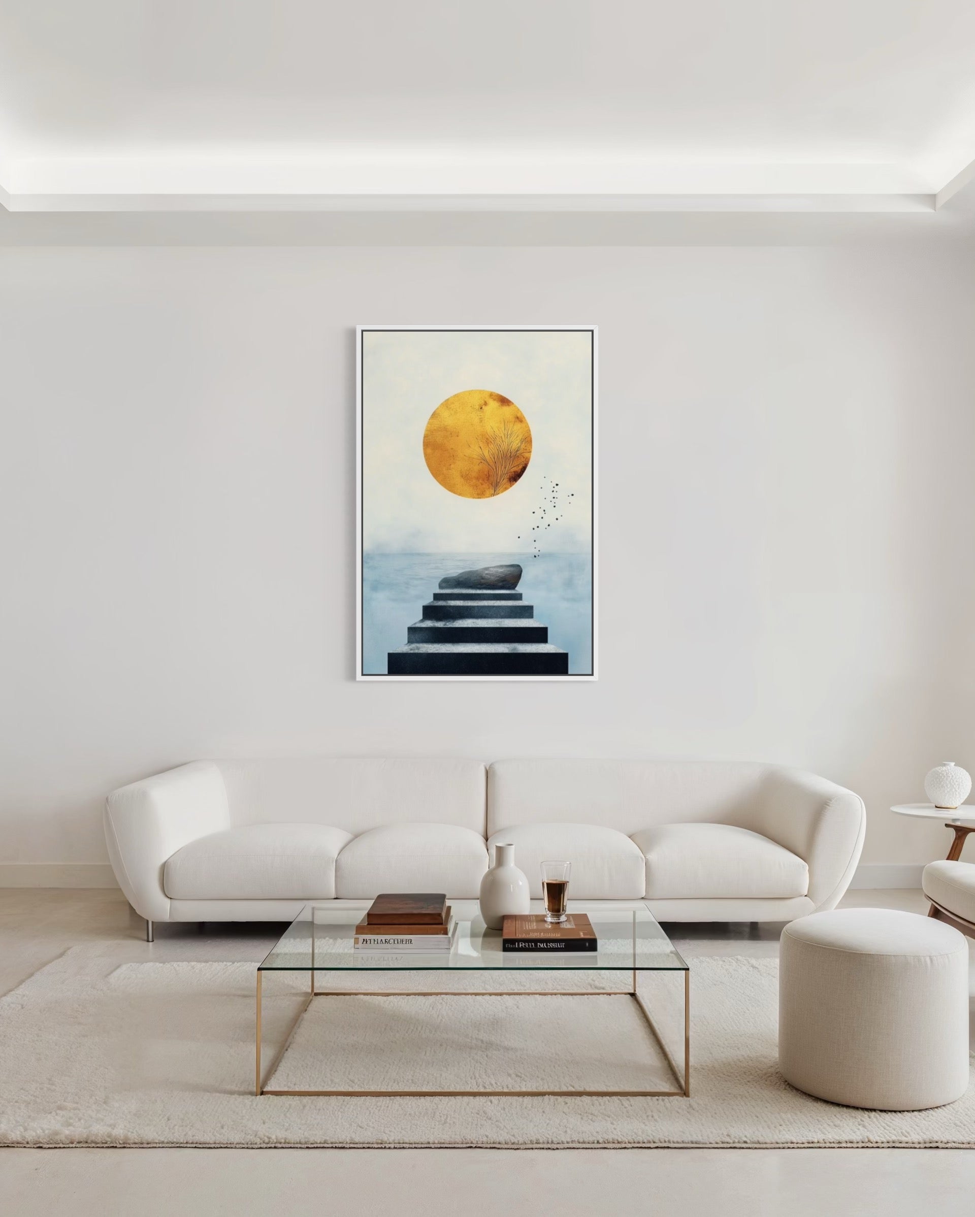 Canvas Yellow Sun