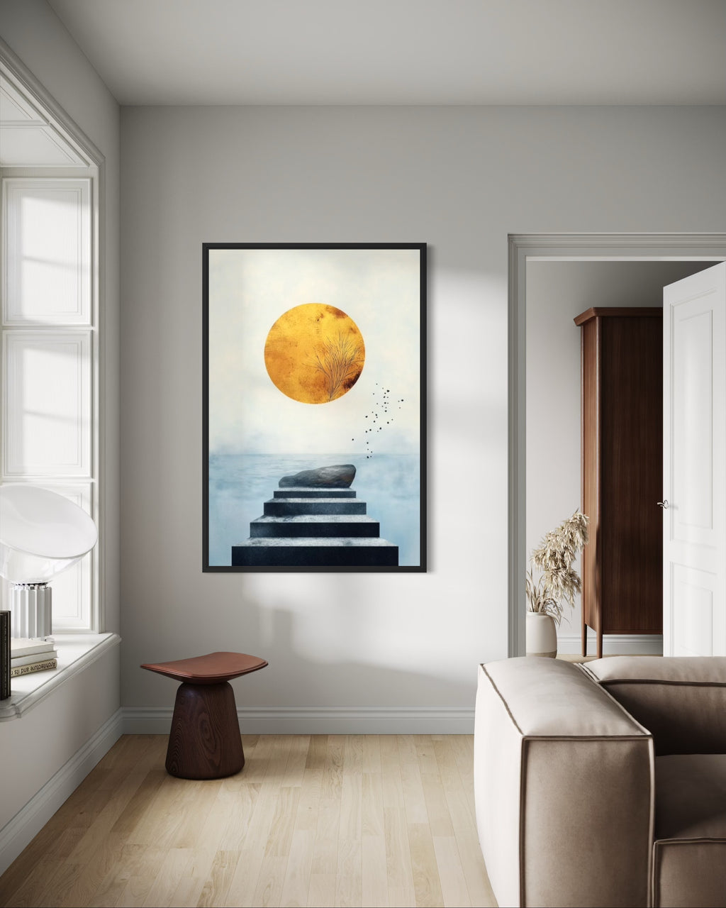 Canvas Yellow Sun
